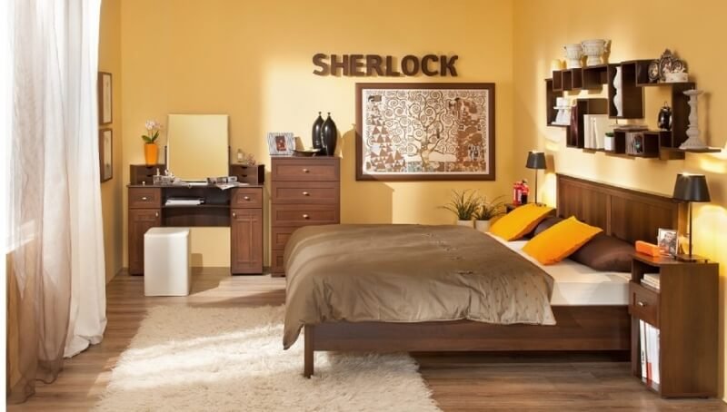 Тумба прикроватная высокая Sherlock 51, орех фото 4