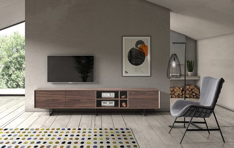 ТВ-тумба DUPEN TV-130 walnut фото 2