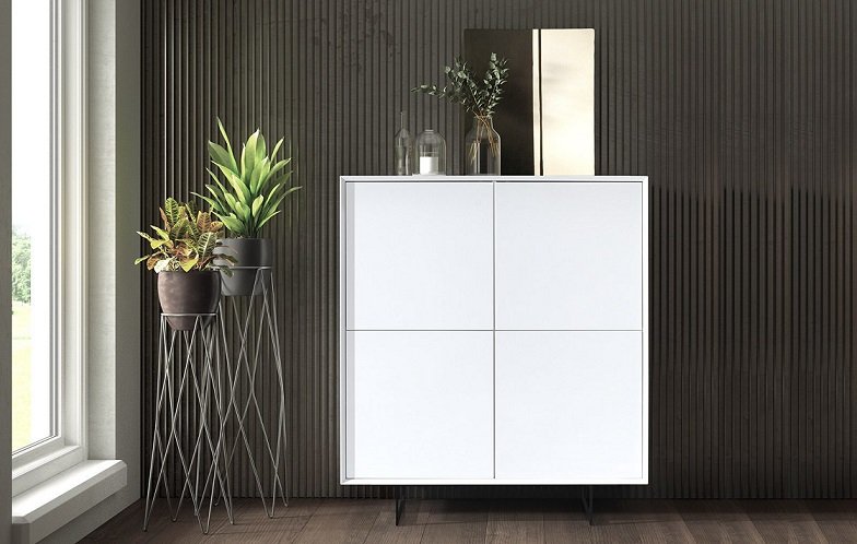 Буфет DUPEN W-130 white фото 3