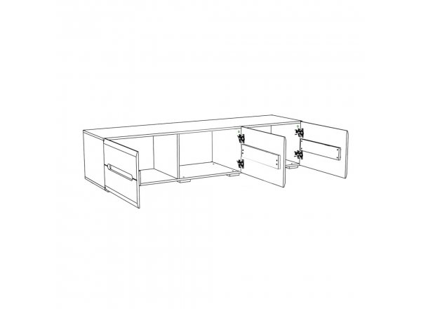 Тумба для ТВ Наоми ТБ-17, графит фото 8