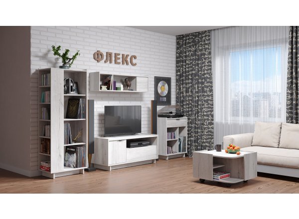 Тумба с ящиком Флекс 27 Дуб Шавиниган