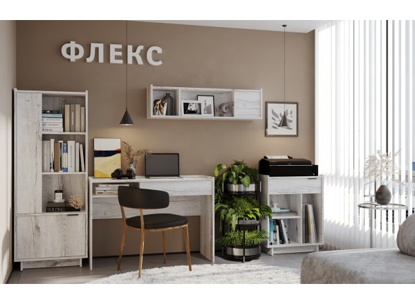 Тумба с ящиком Флекс 27 Дуб Шавиниган